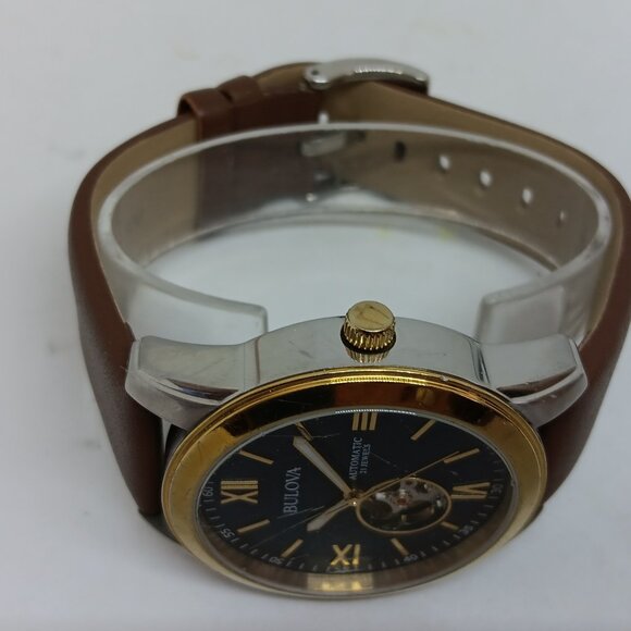 Bulova 98A263 Men’s 42mm Gold/Silver Tone S/Steel 21 Jewel Automatic Watch - Picture 5 of 13